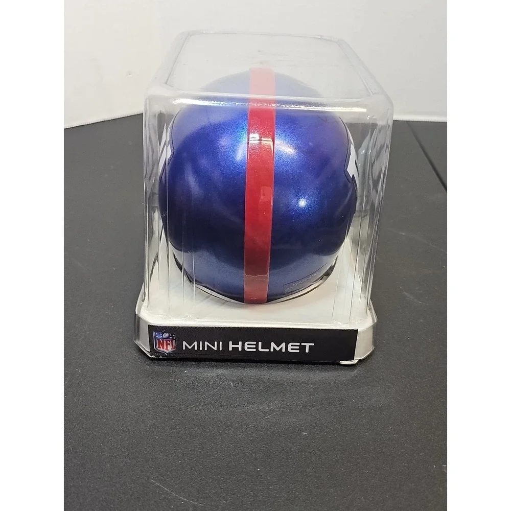 Eli Manning + 1  New York Giants Autographed Riddell Mini Helmet 2013 Seaaon